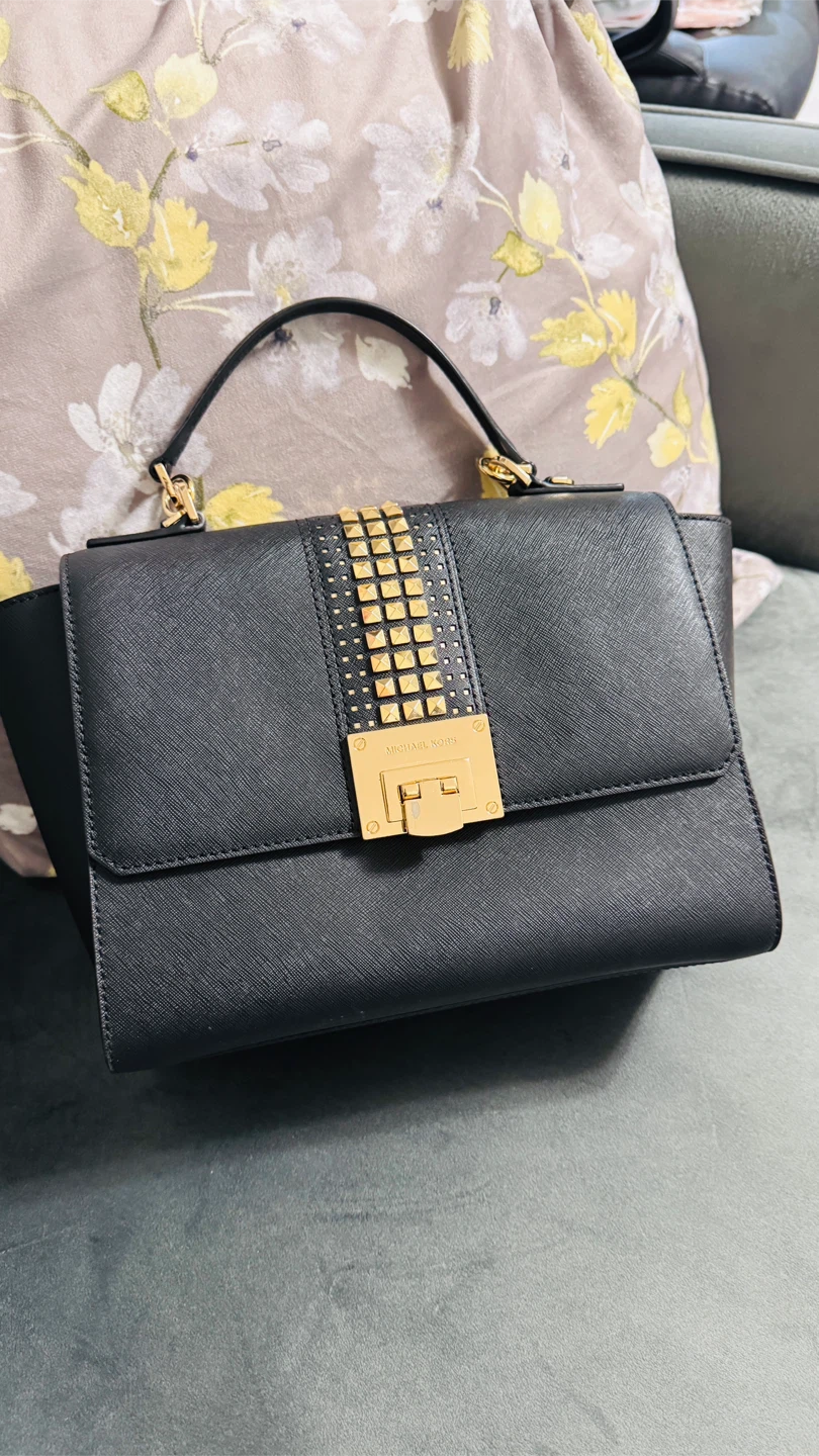 Michael Kors Studded Black Handbag