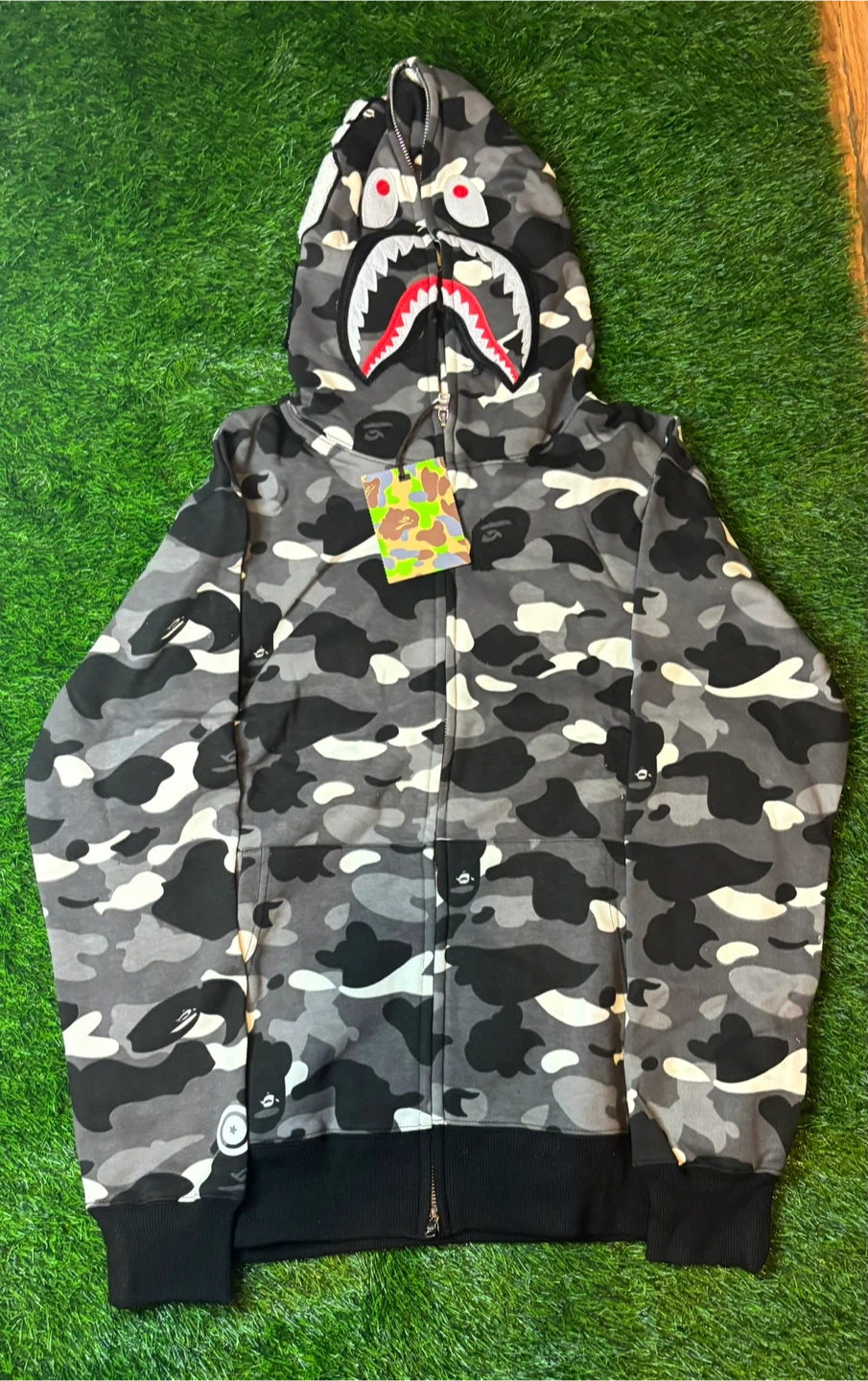 Black/White Bape Hoodie - photo 2