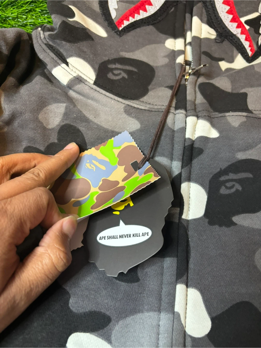 Black/White Bape Hoodie - photo 4