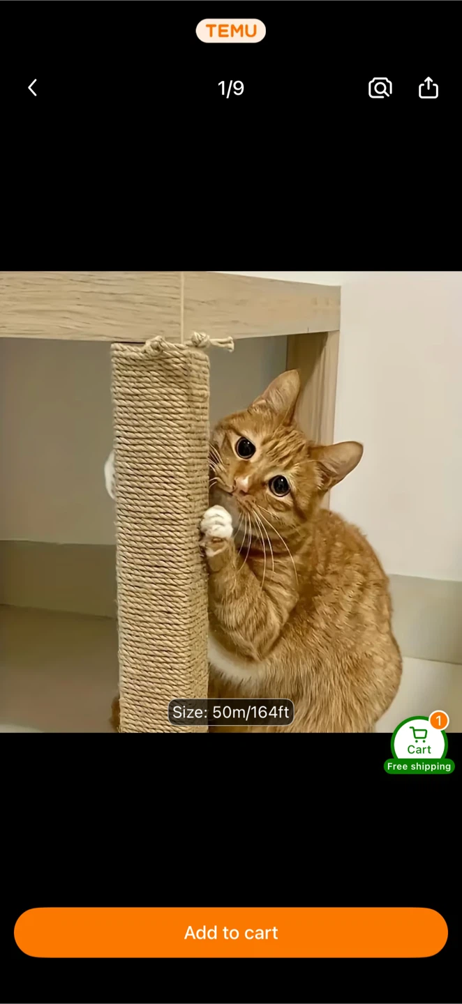 Cat scratching rope (brand new)
