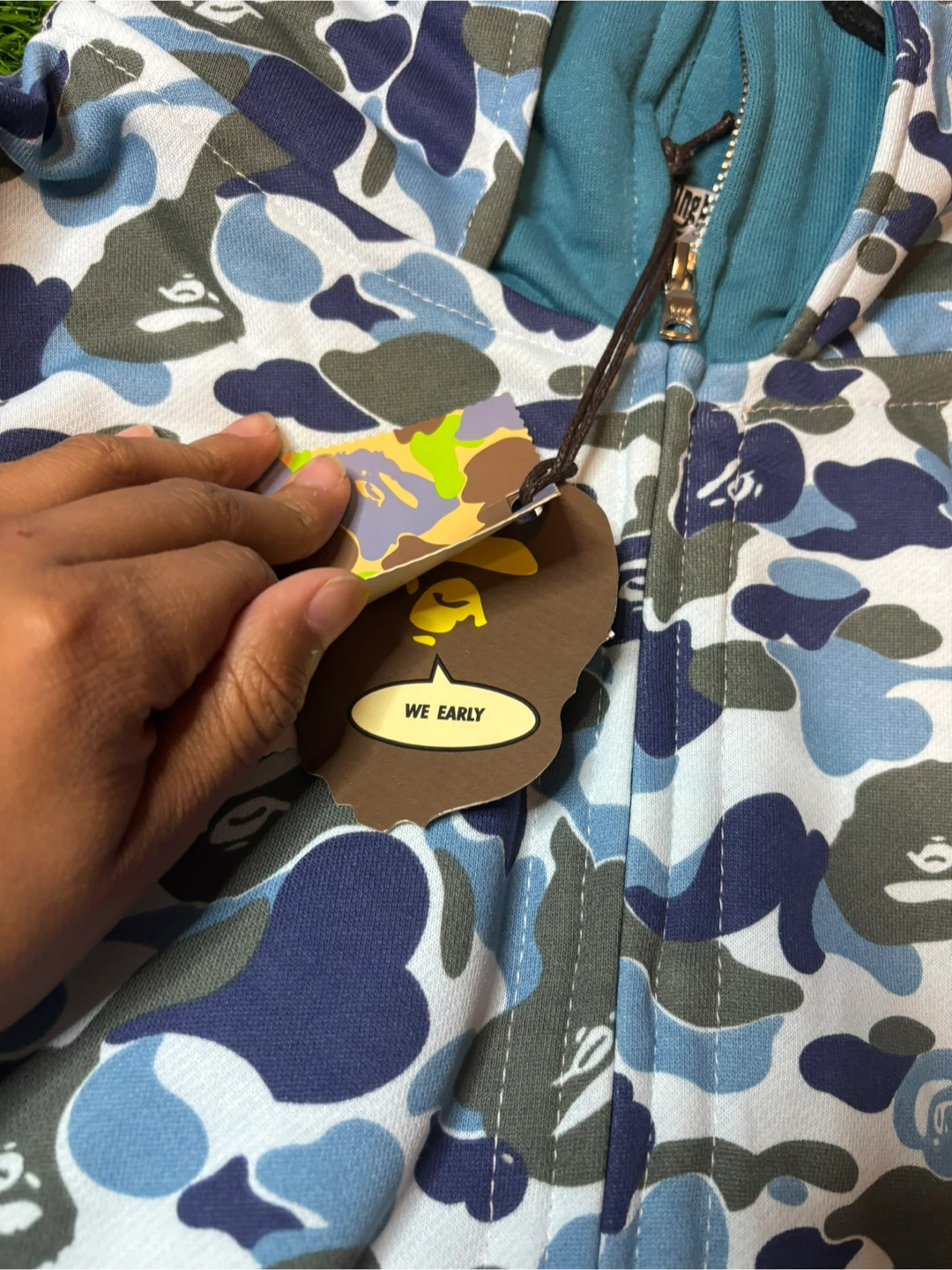 Blue Bape Hoodie - photo 4