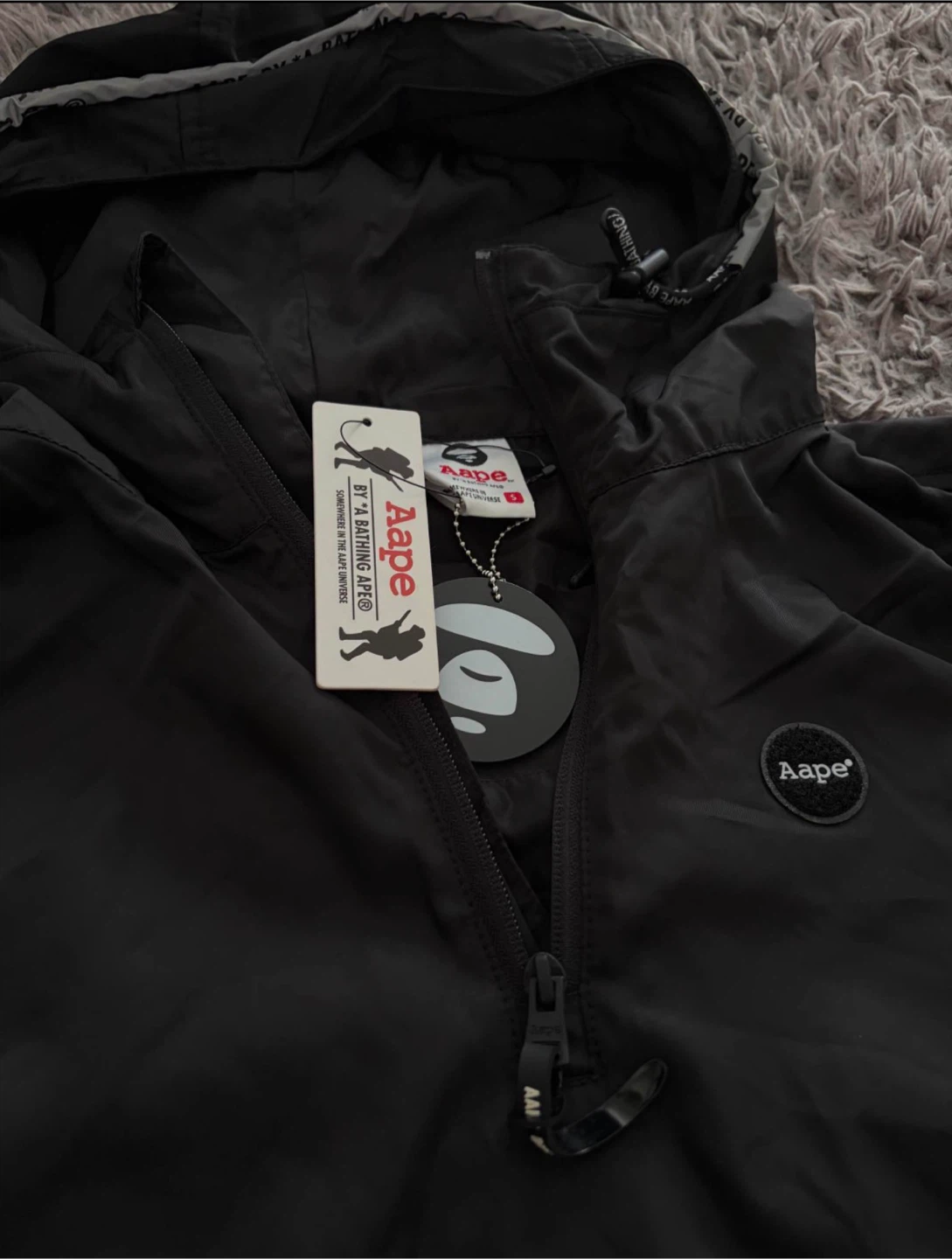 Aape by A Bathing Ape Windbreaker Jacket - Black - photo 3
