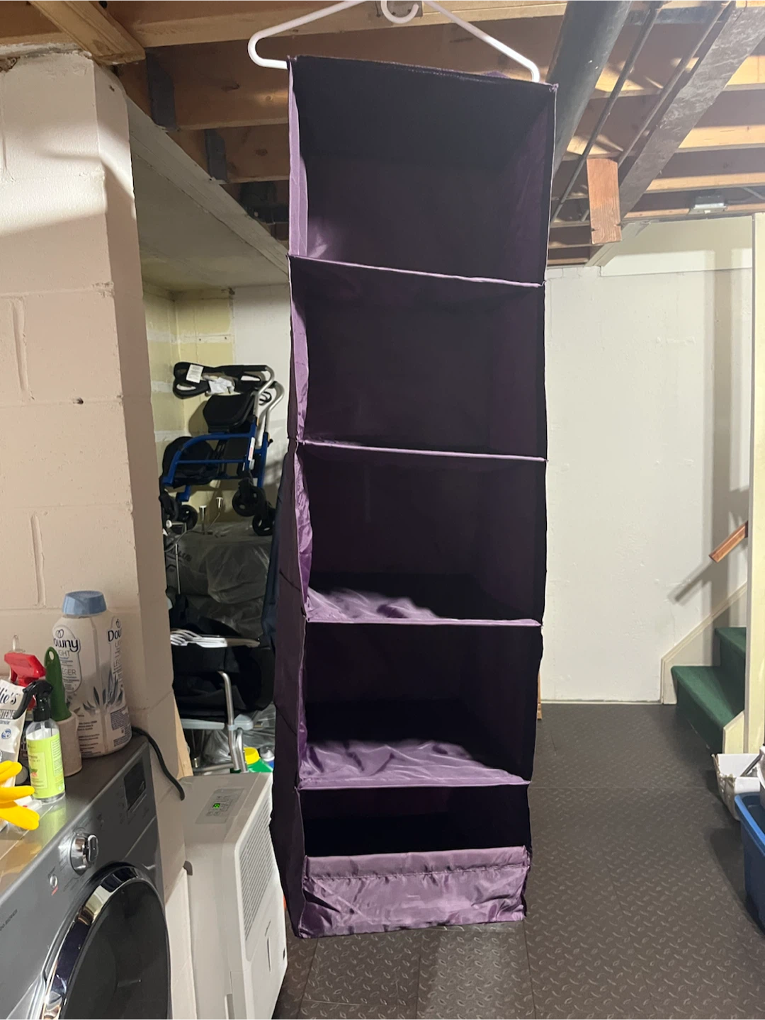 Hanging Closet Organizer Purple
