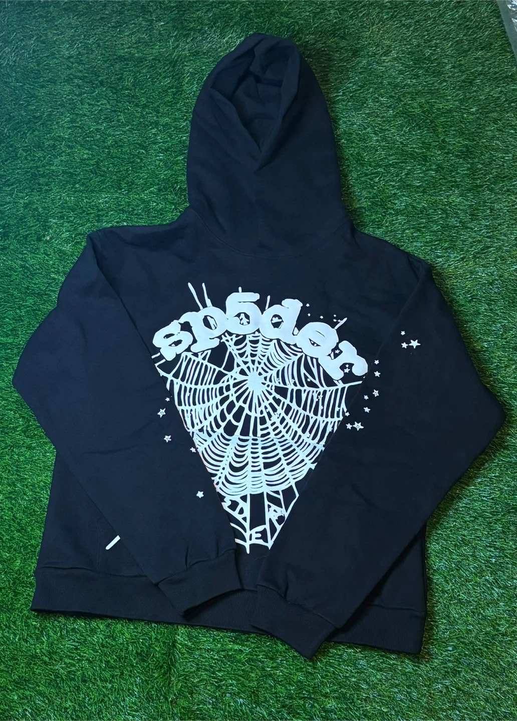 Black OG Web Sp5der Hoodie ( Minimal flaws ) - photo 2