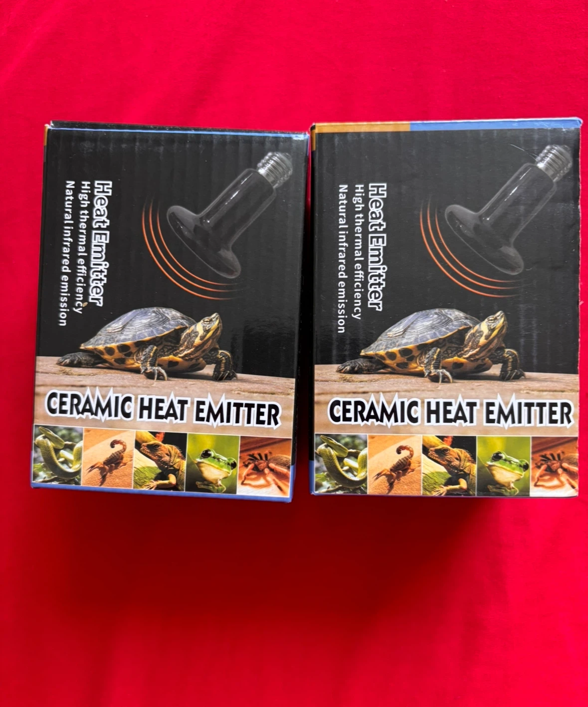 2 Ceramic Heat Emitters for Reptiles