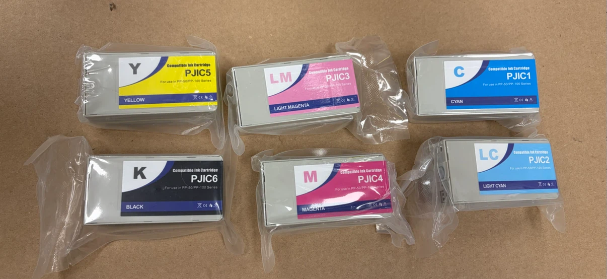 Set of 6 Compatible Ink Cartridges for PP-50/PP-100