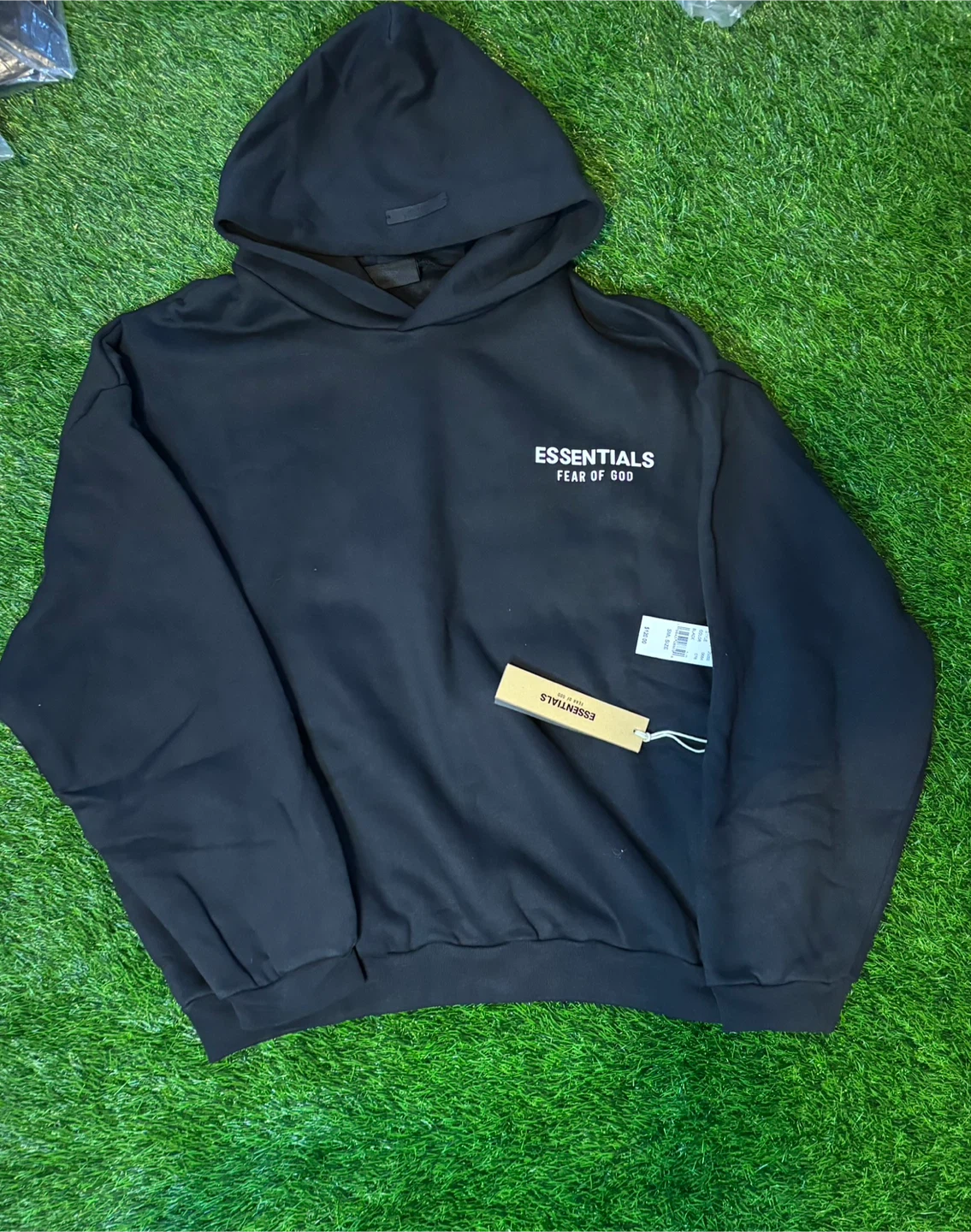 Black/White Essentials Hoodie - photo 2