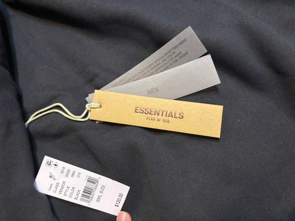 Black/White Essentials Hoodie - photo 3