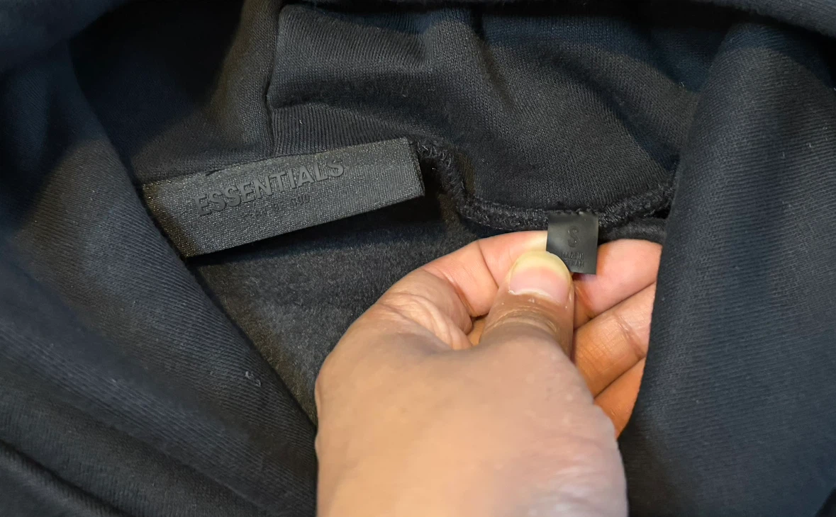 Black/White Essentials Hoodie - photo 5