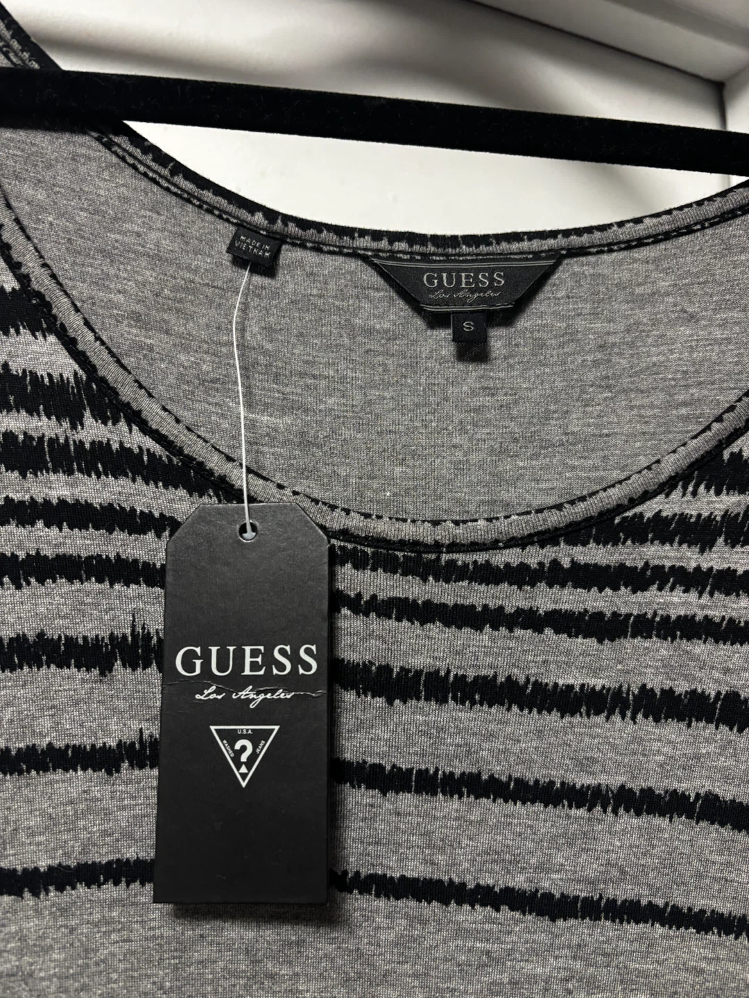 Guess Striped Long Sleeve Dress