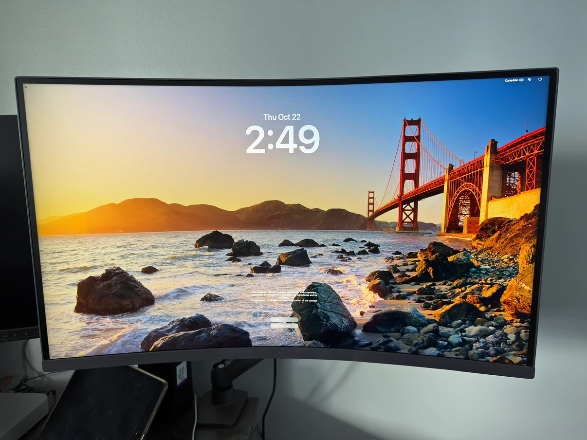 LG UltraGear 27” Curved QHD Gaming Monitor (Like New) - $180