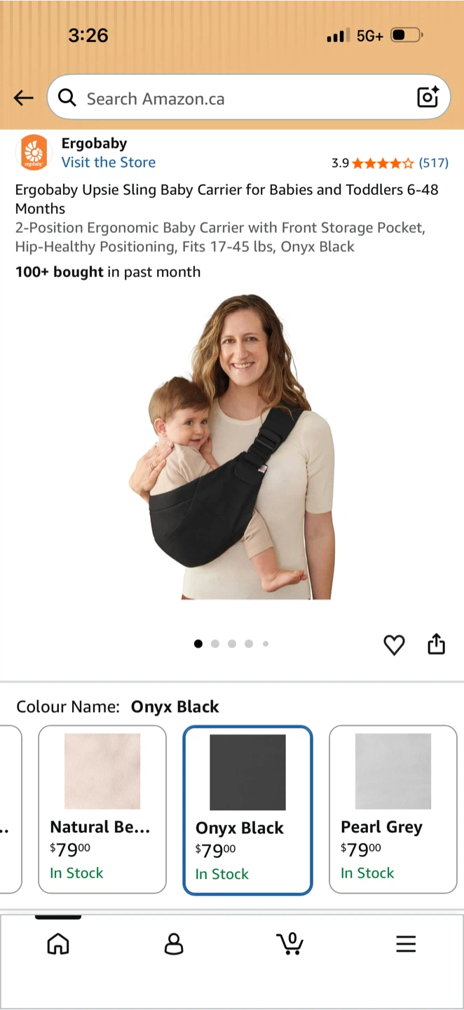 Baby Sling Carrier with Adjustable Straps - photo 4