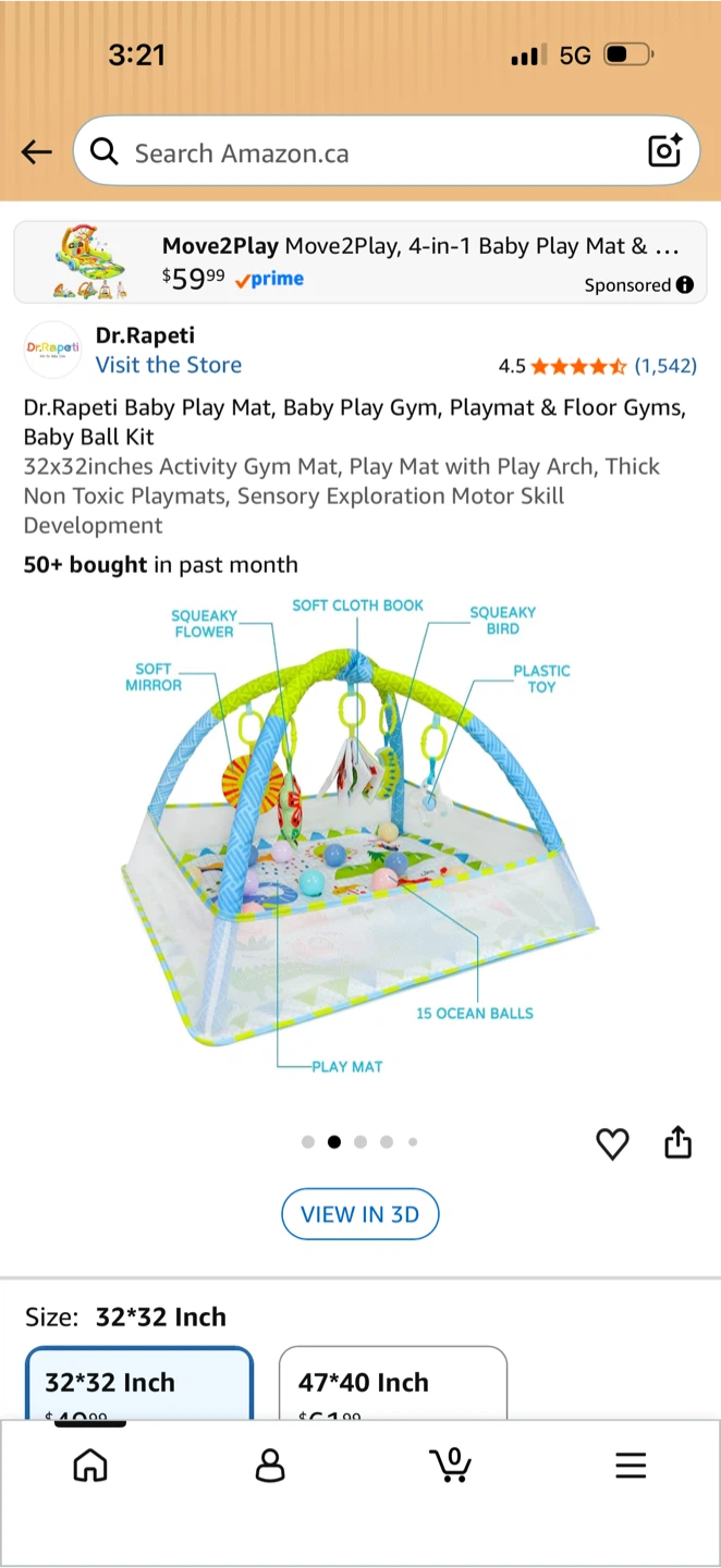 Dr.Rapeti 4-in-1 Baby Play Mat and Activity Gym - photo 2