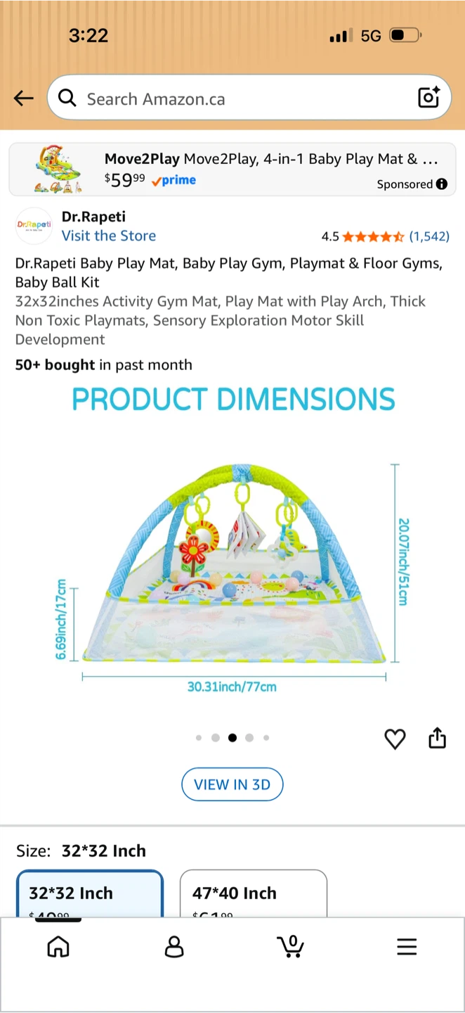 Dr.Rapeti 4-in-1 Baby Play Mat and Activity Gym - photo 3