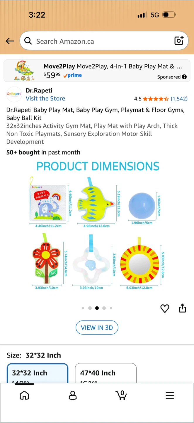 Dr.Rapeti 4-in-1 Baby Play Mat and Activity Gym - photo 4