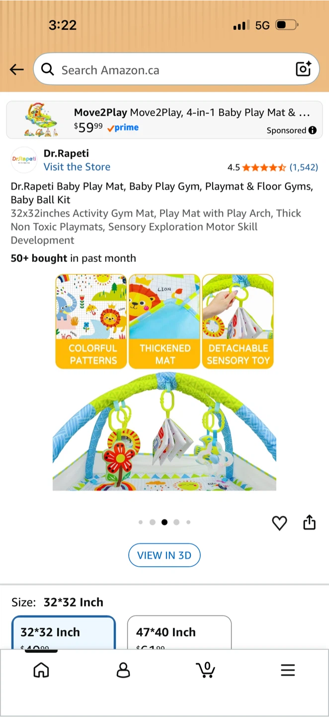 Dr.Rapeti 4-in-1 Baby Play Mat and Activity Gym - photo 5