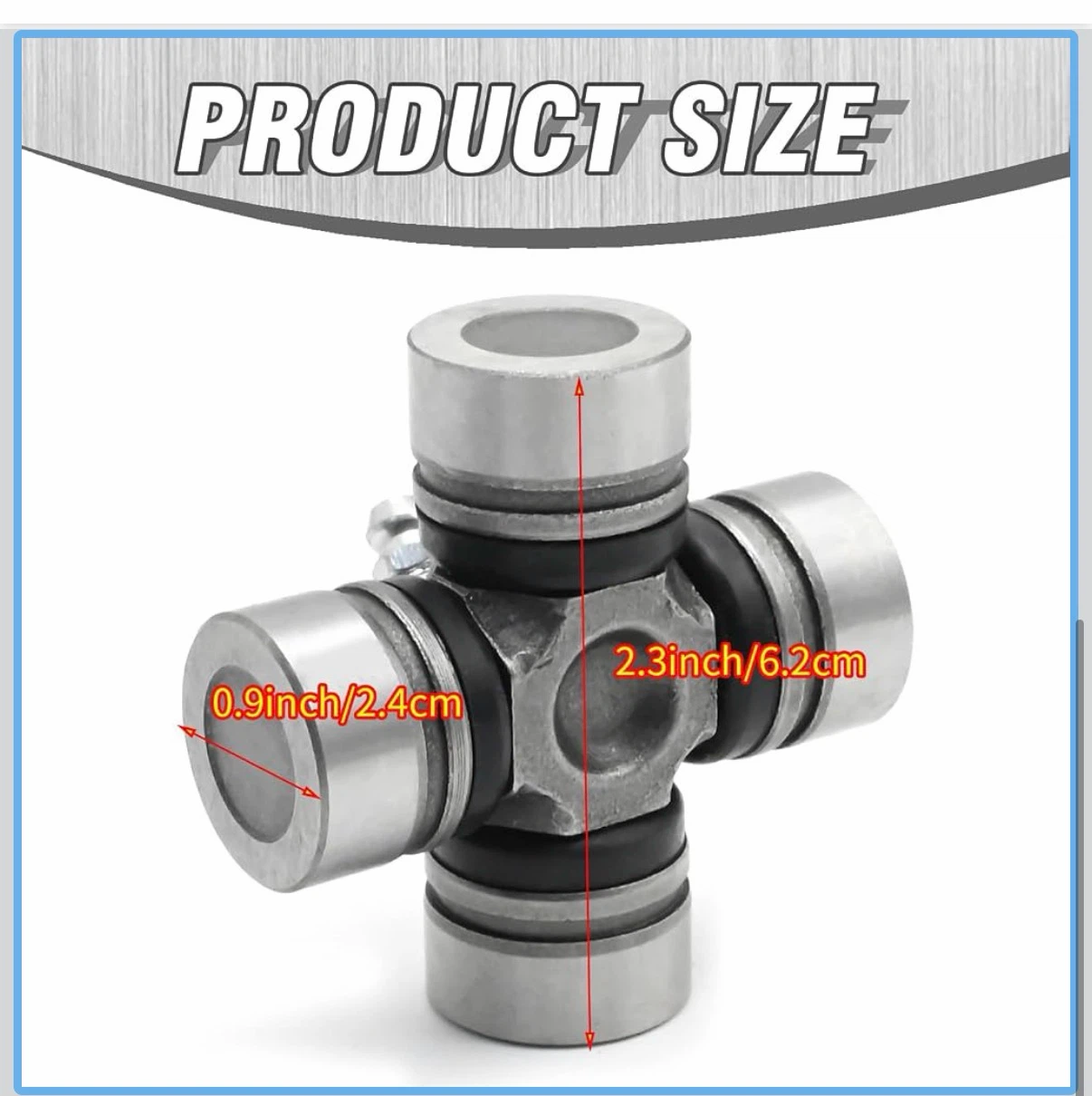 3 Pack 2202015 Prop Shaft U-Joints for Polaris - photo 2