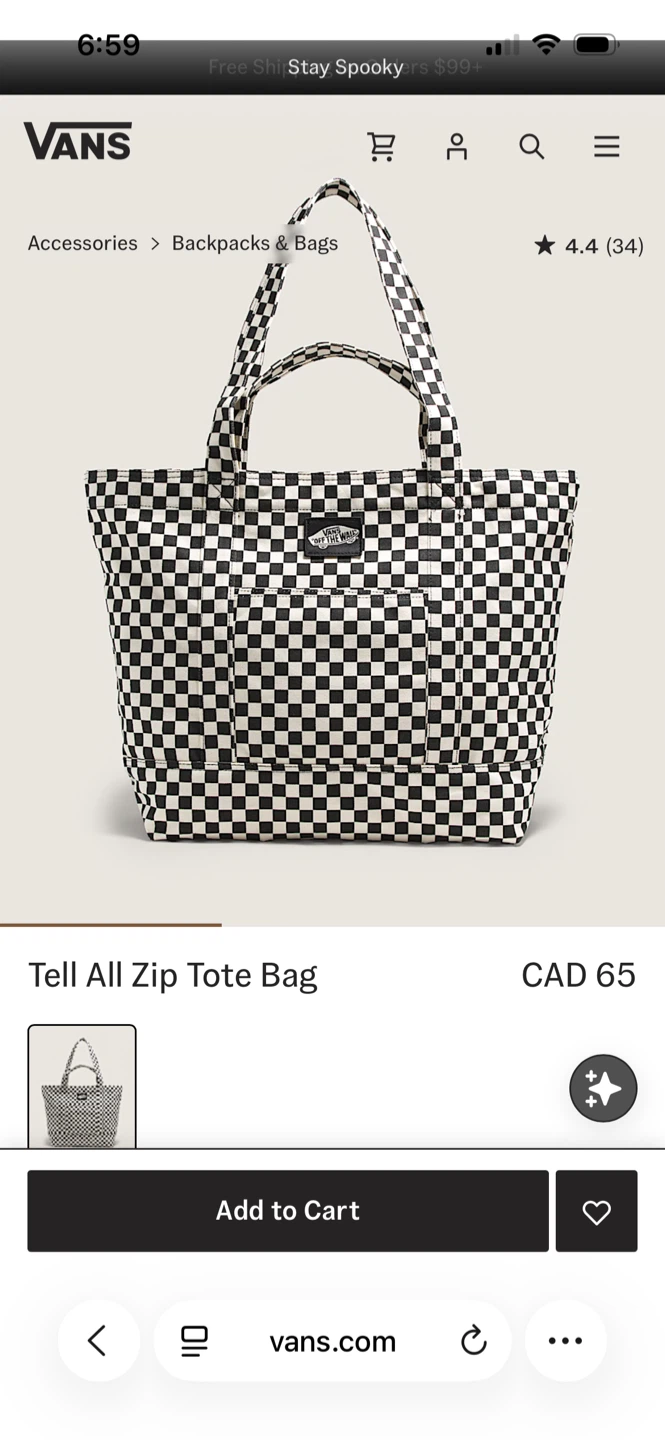Vans Tell All Zip Tote Bag - photo 4