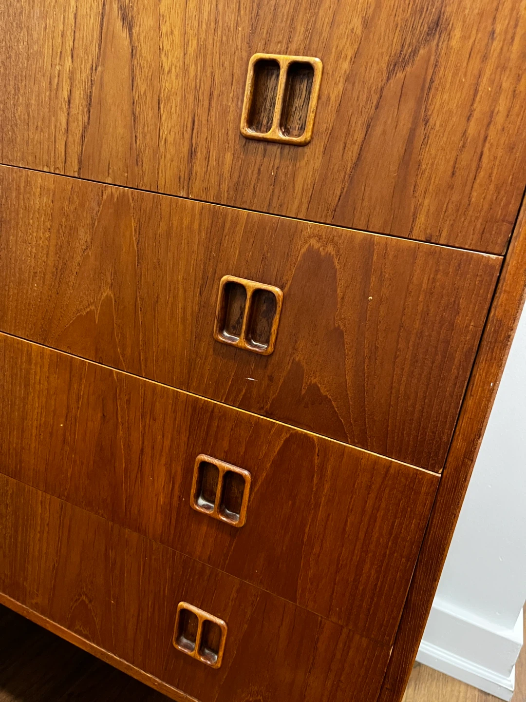 Mid century modern original wooden drawer - photo 5