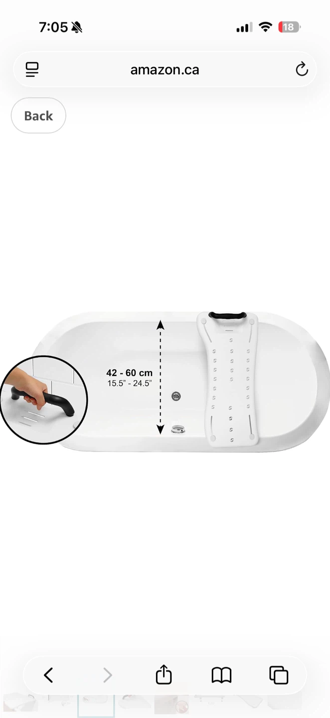 Mobility bath board with handle - photo 4