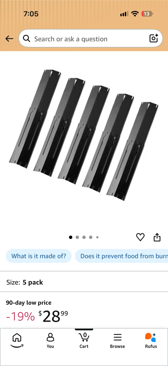 Adjustable BBQ Grill Heat Tents - 5 Pack