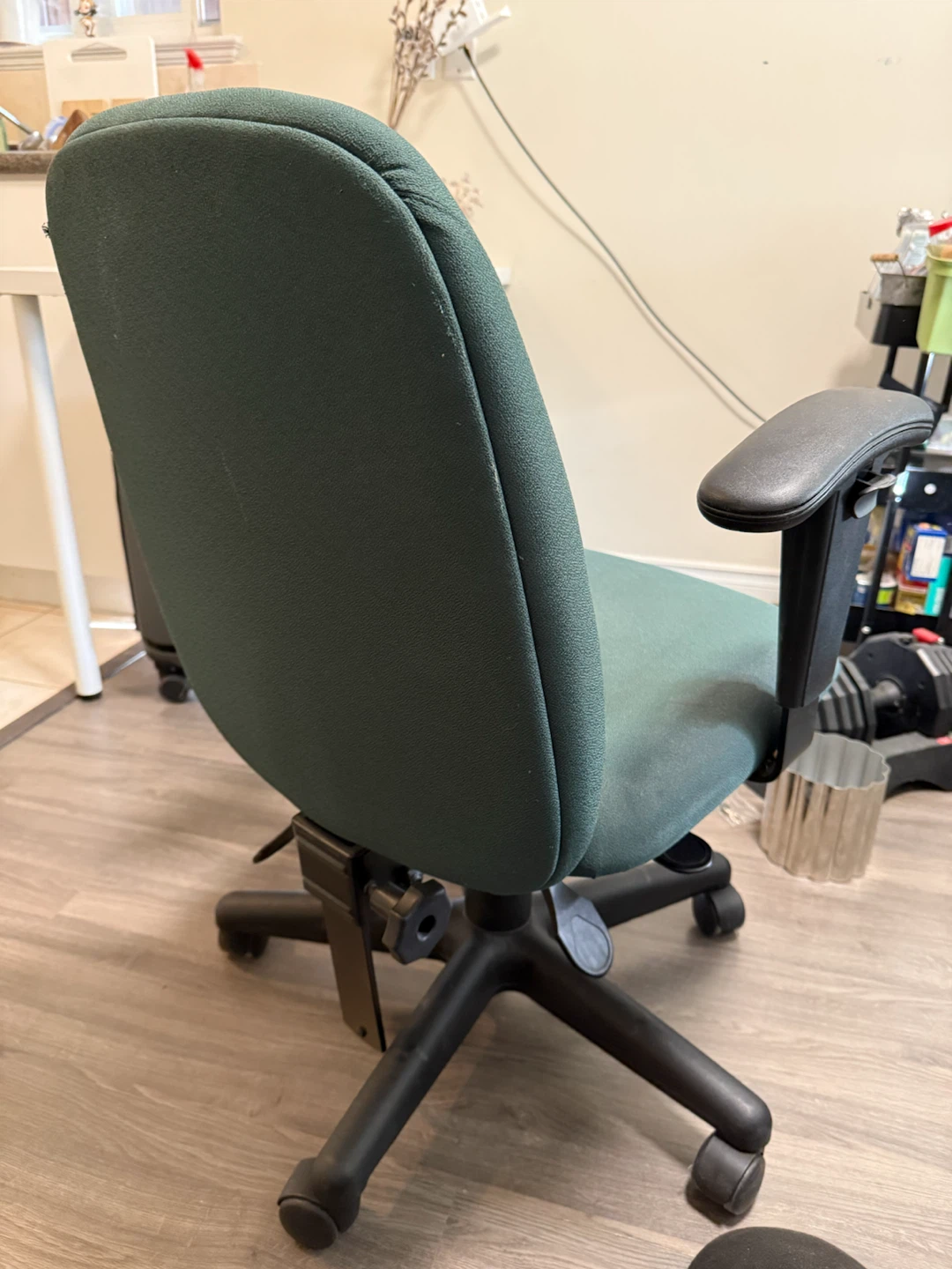 Green Fabric Ergonomic Office Chair - photo 2