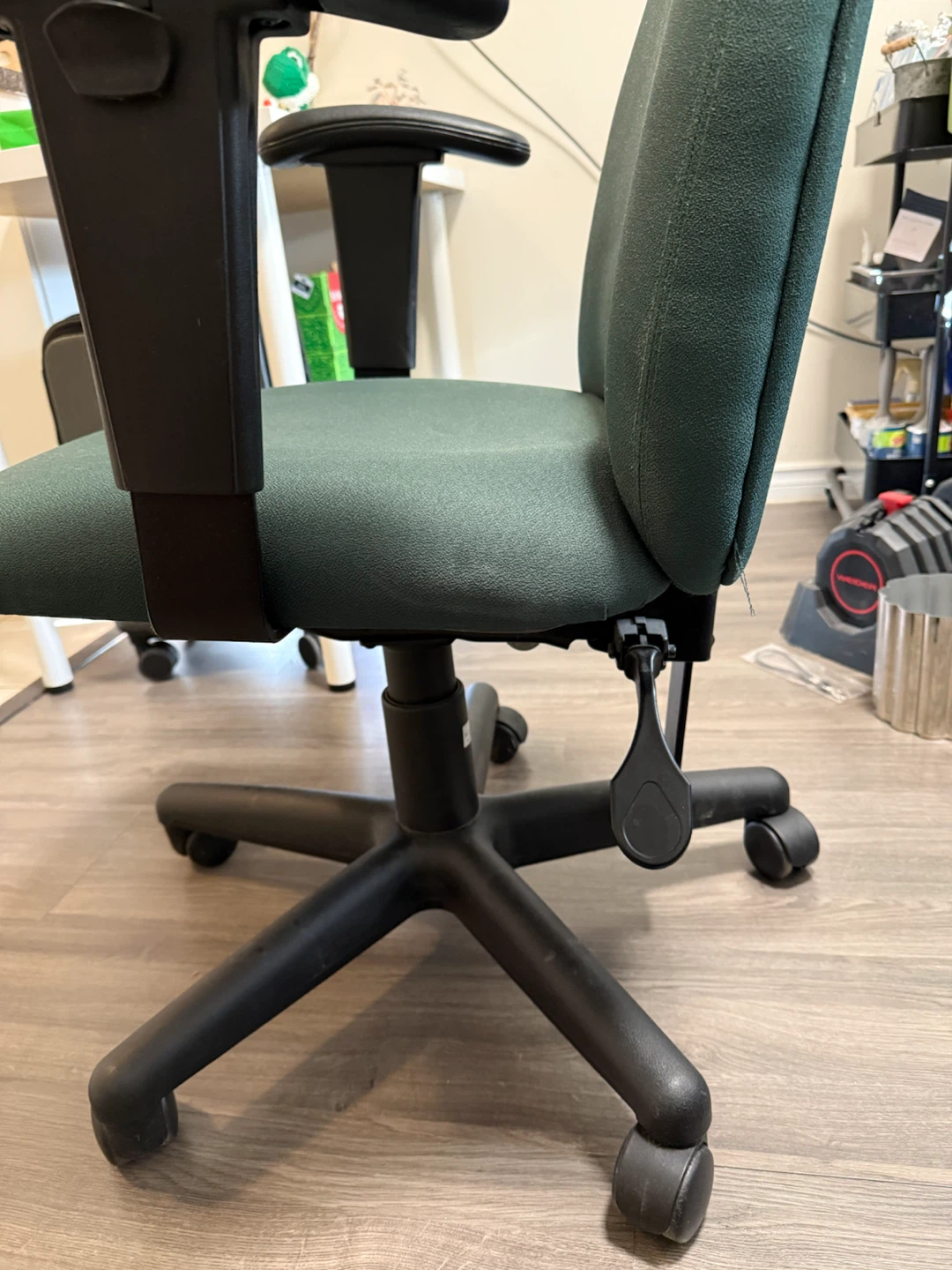 Green Fabric Ergonomic Office Chair - photo 4