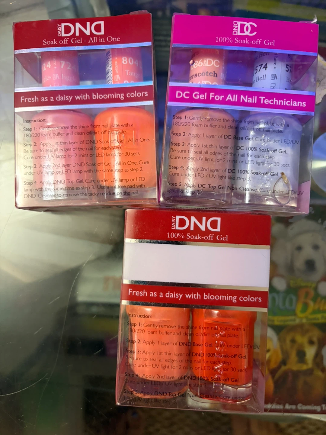 3 DND and DC Soak-Off Gel Nail Polish Sets - photo 2