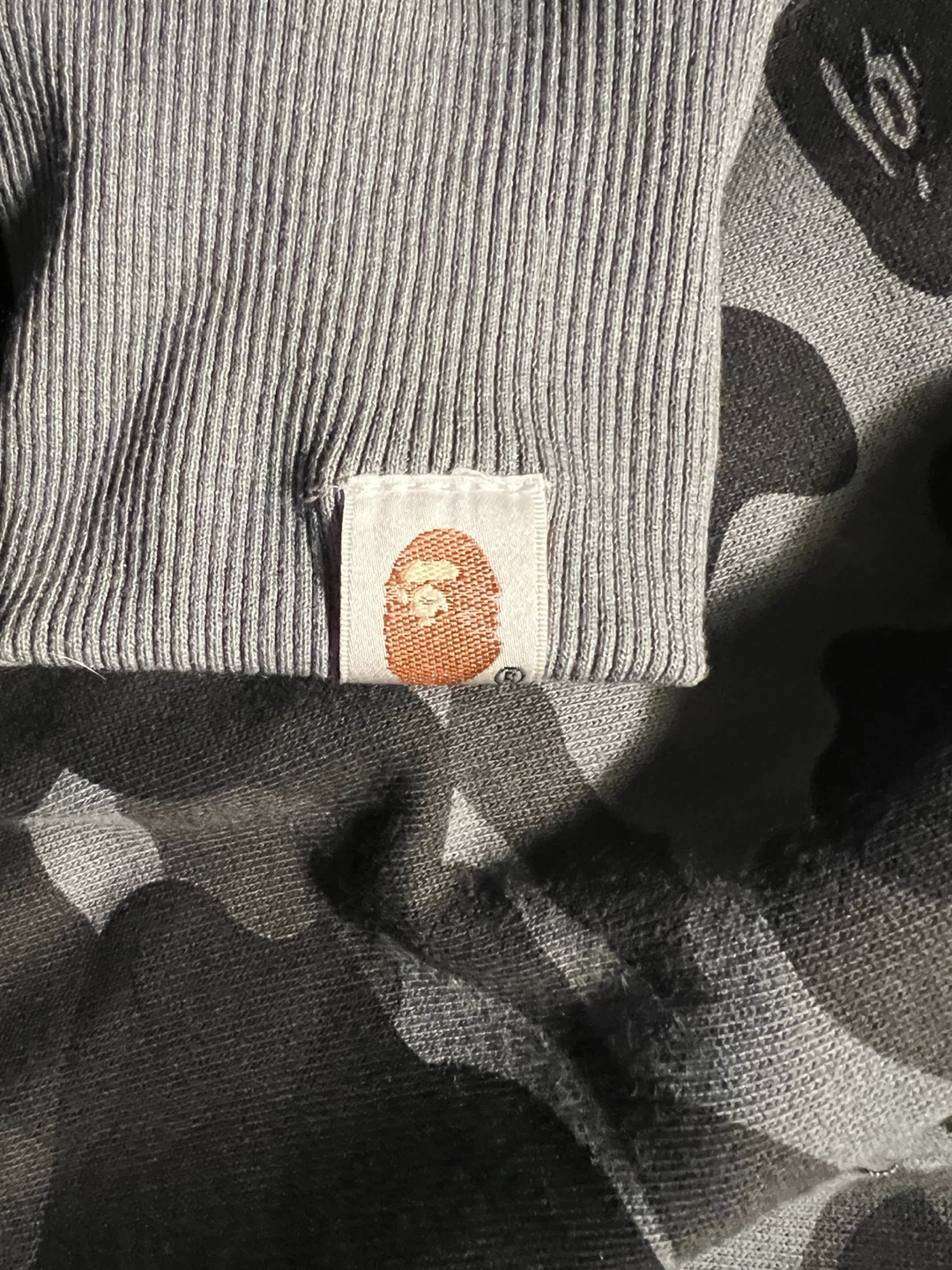A Bathing Ape Shark Hoodie - Grey Camo - photo 5
