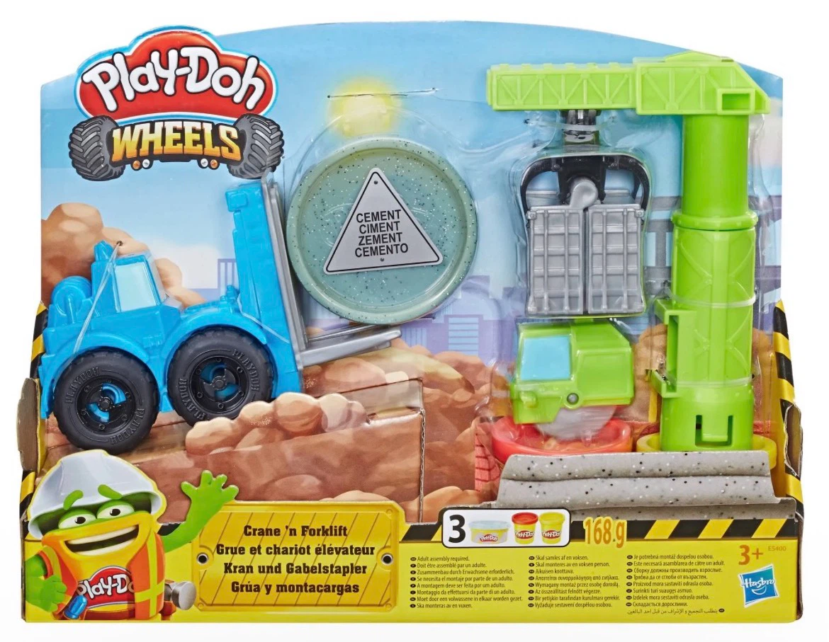 Play-Doh Wheels Crane 'n Forklift Toy Set