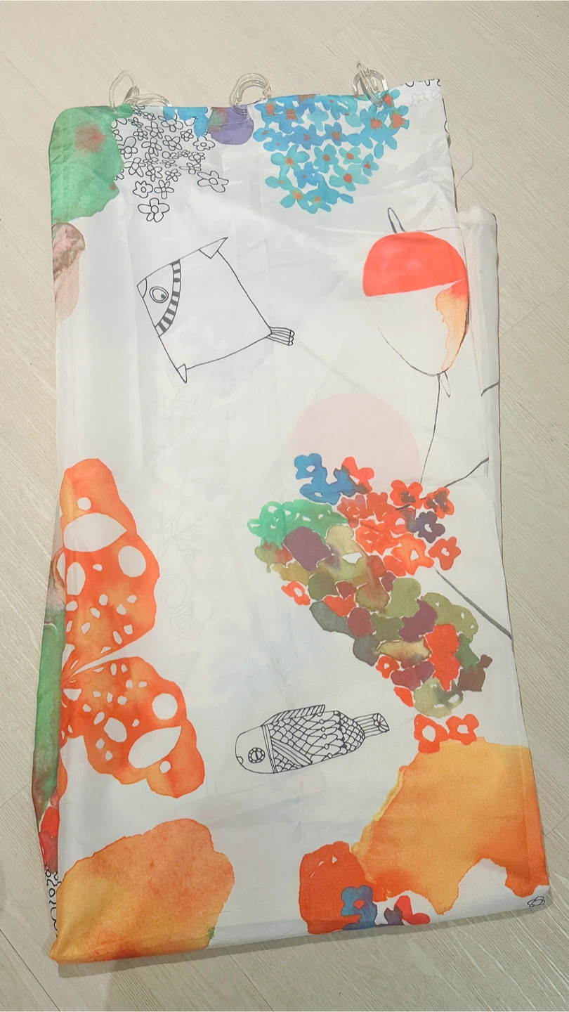 Decorative Patterned Shower Curtain - photo 2