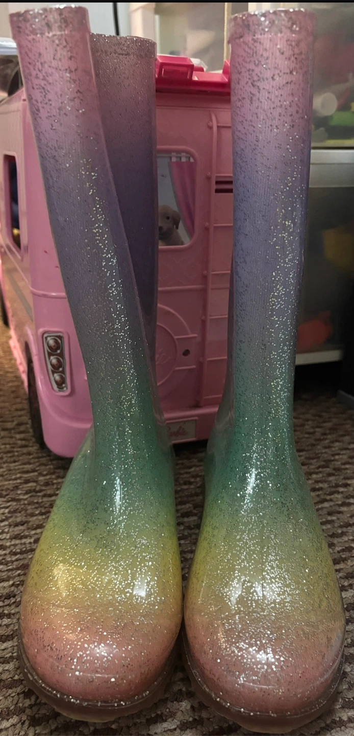 Kids Glitter Rain Boot ~ Size 3