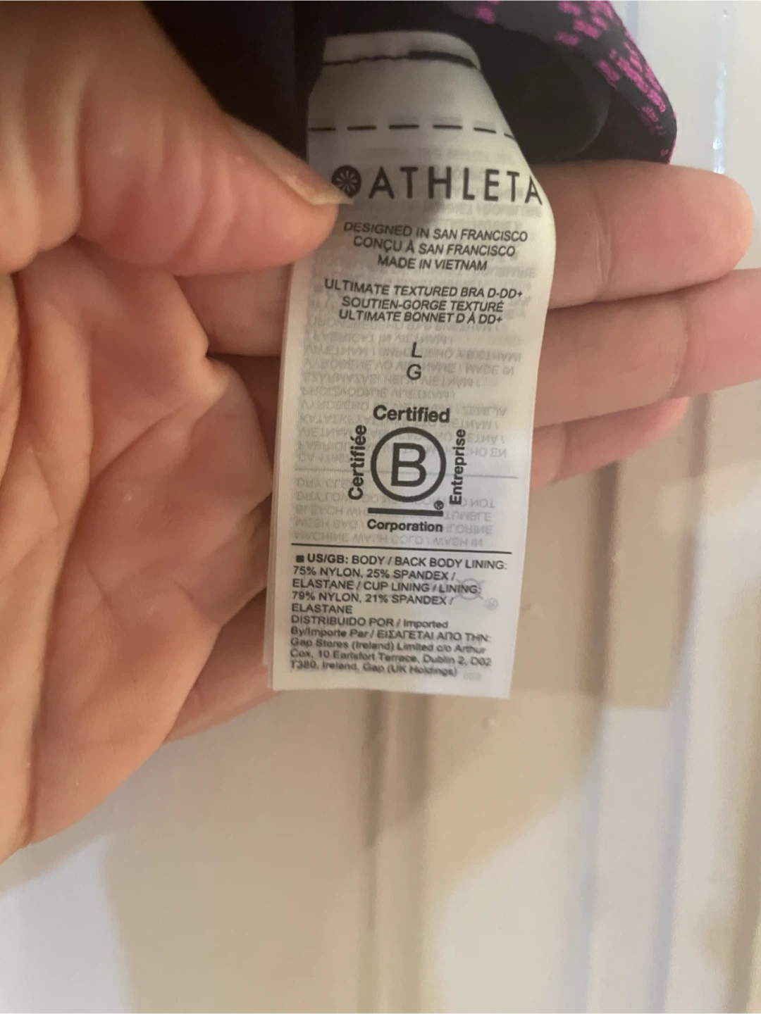 Sports Bra Athleta Ultimate  D-DD+ Size Large - photo 5