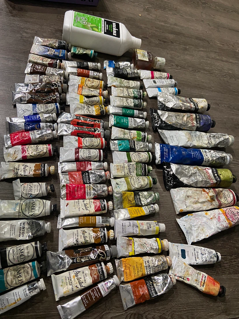 Oil paints lot