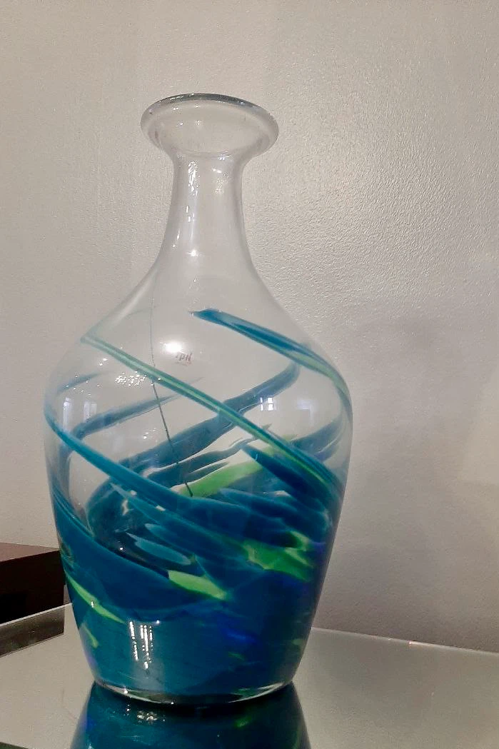 Art glass swirl vase - photo 3