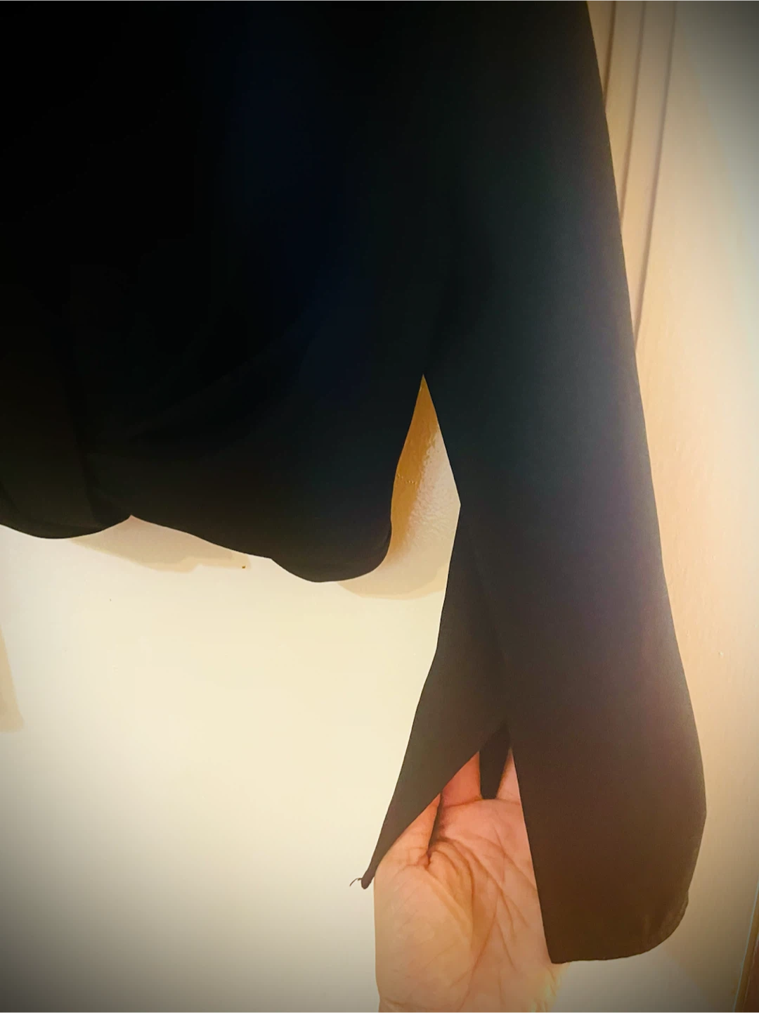 Zara Black Long Sleeve Wrap Top - photo 4