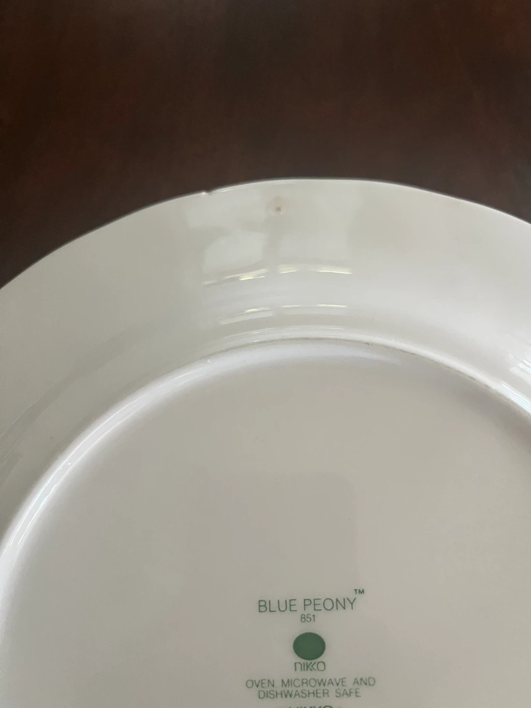 3 Nikko Blue Peony Plates - photo 4