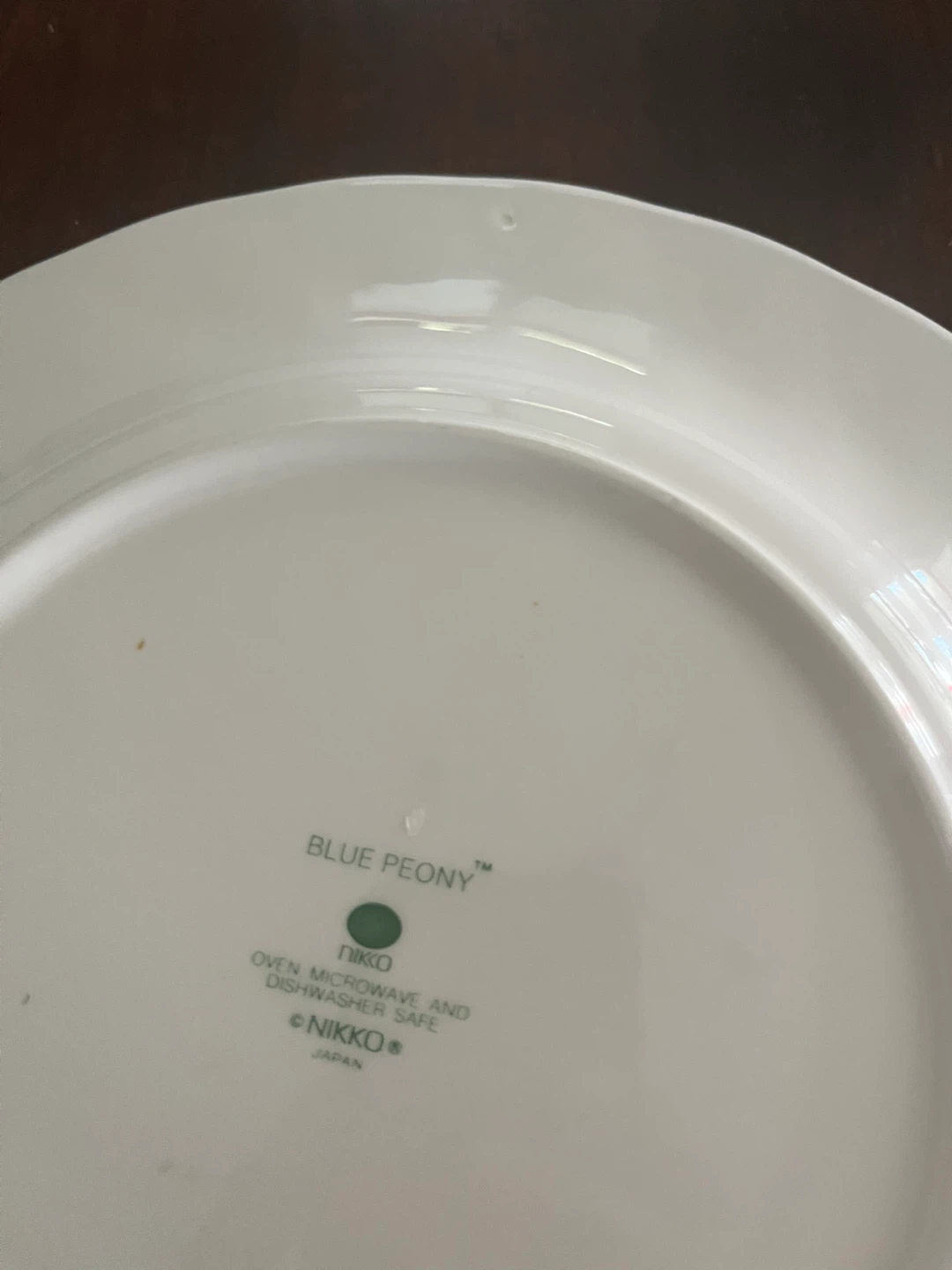 3 Nikko Blue Peony Plates - photo 5