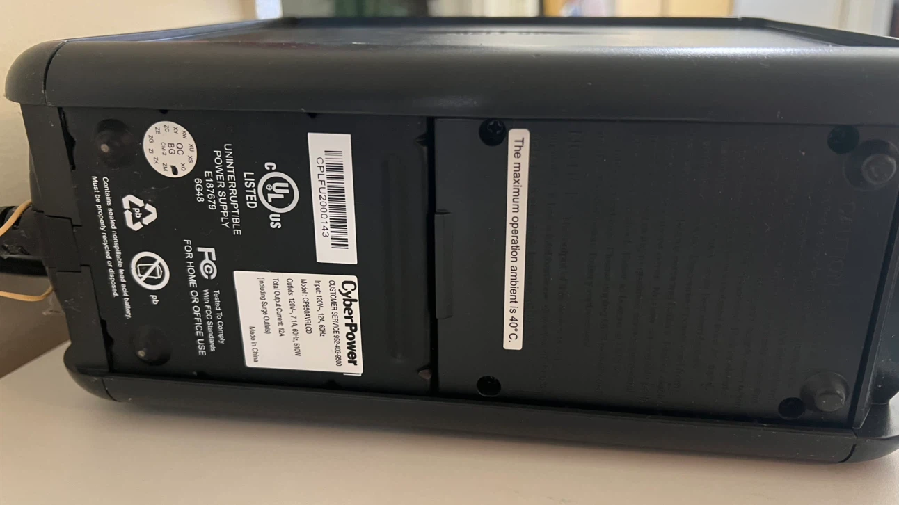 CyberPower 850VA Uninterruptible Power Supply - photo 5