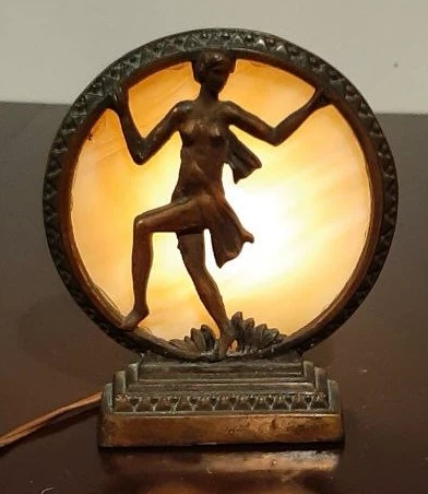 Art Deco Style Dancing Lady Lamp - photo 2