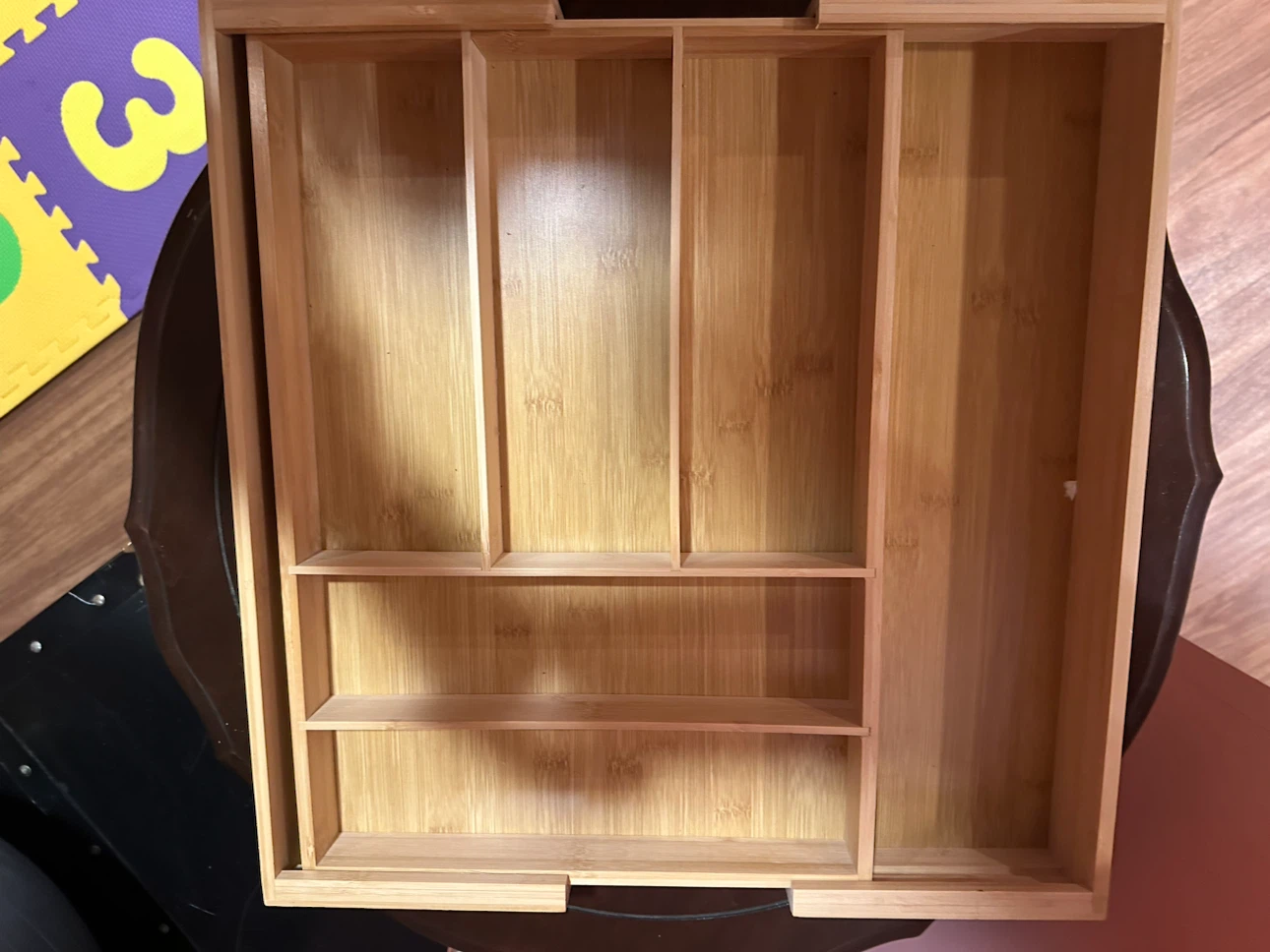 Expandable Bamboo Cutlery Drawer Organizer - photo 5
