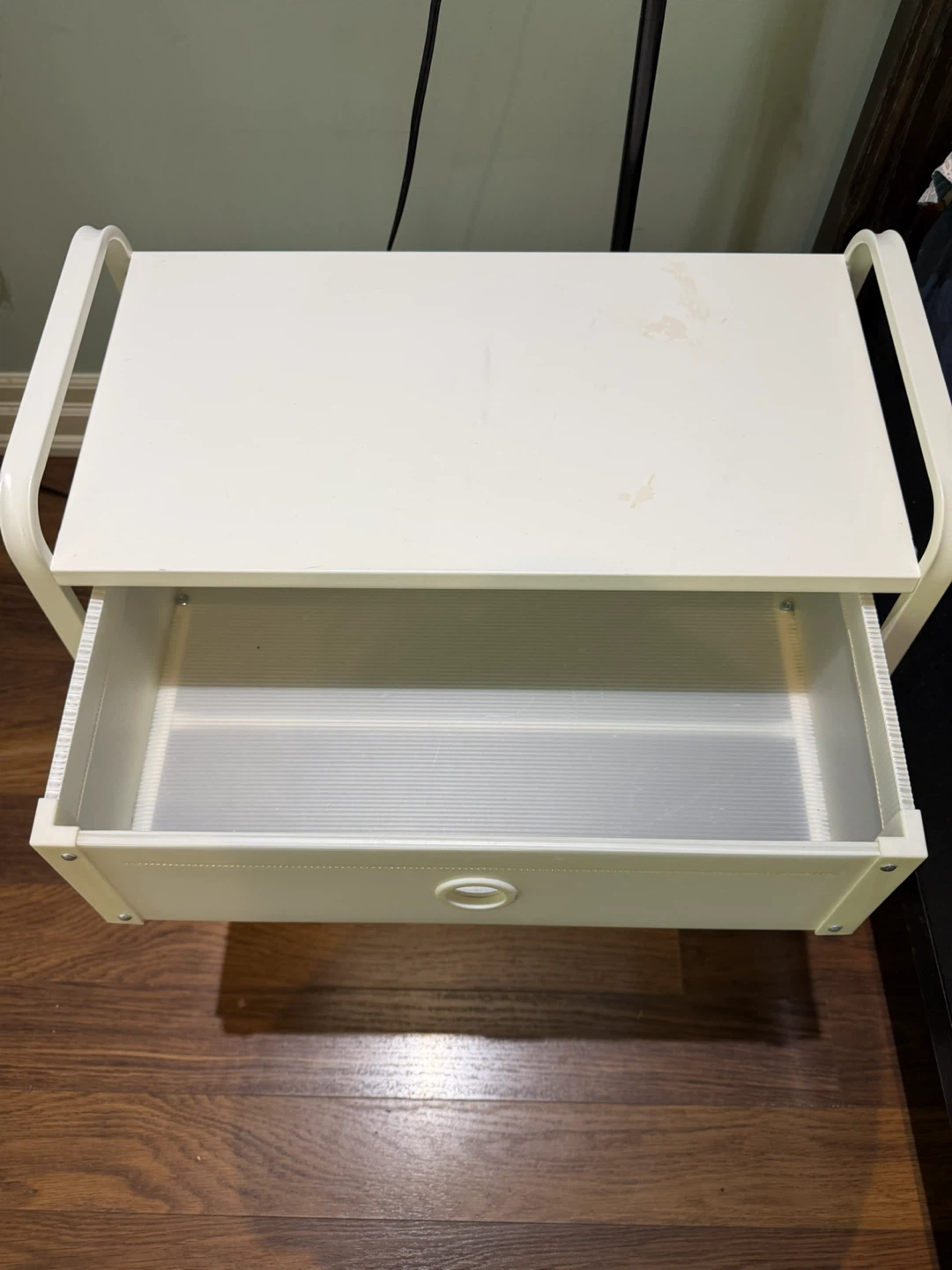 White 3-Drawer Storage Cart - photo 3