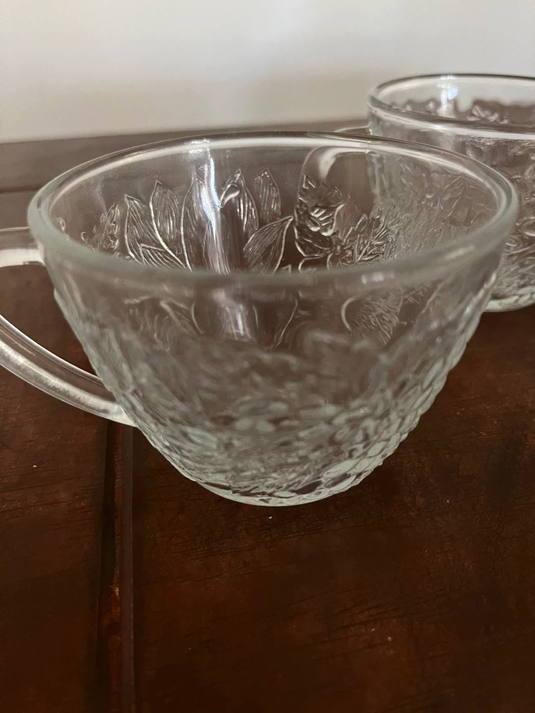 Set of 11 Vintage Clear Glass Cups - photo 2