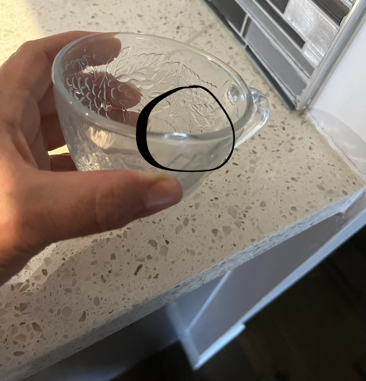 Set of 11 Vintage Clear Glass Cups - photo 5
