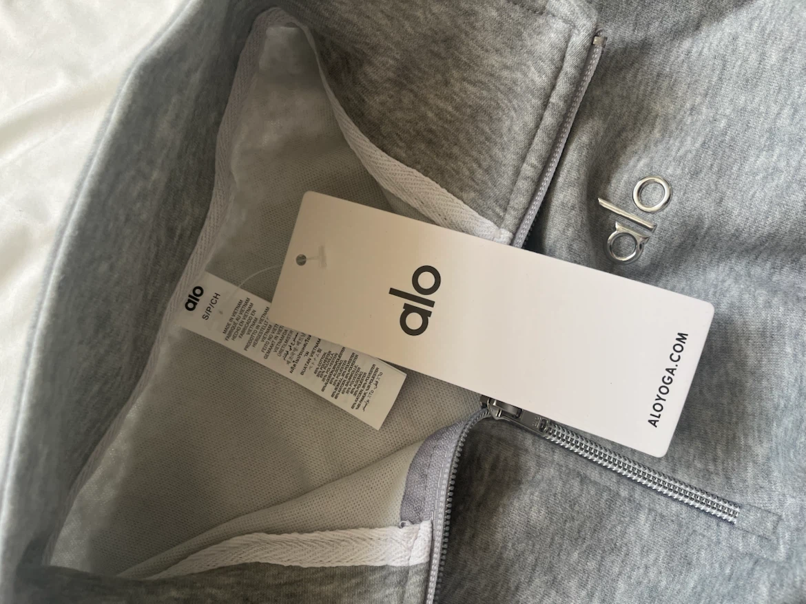 Alo Yoga Grey Half-Zip Pullover - photo 3