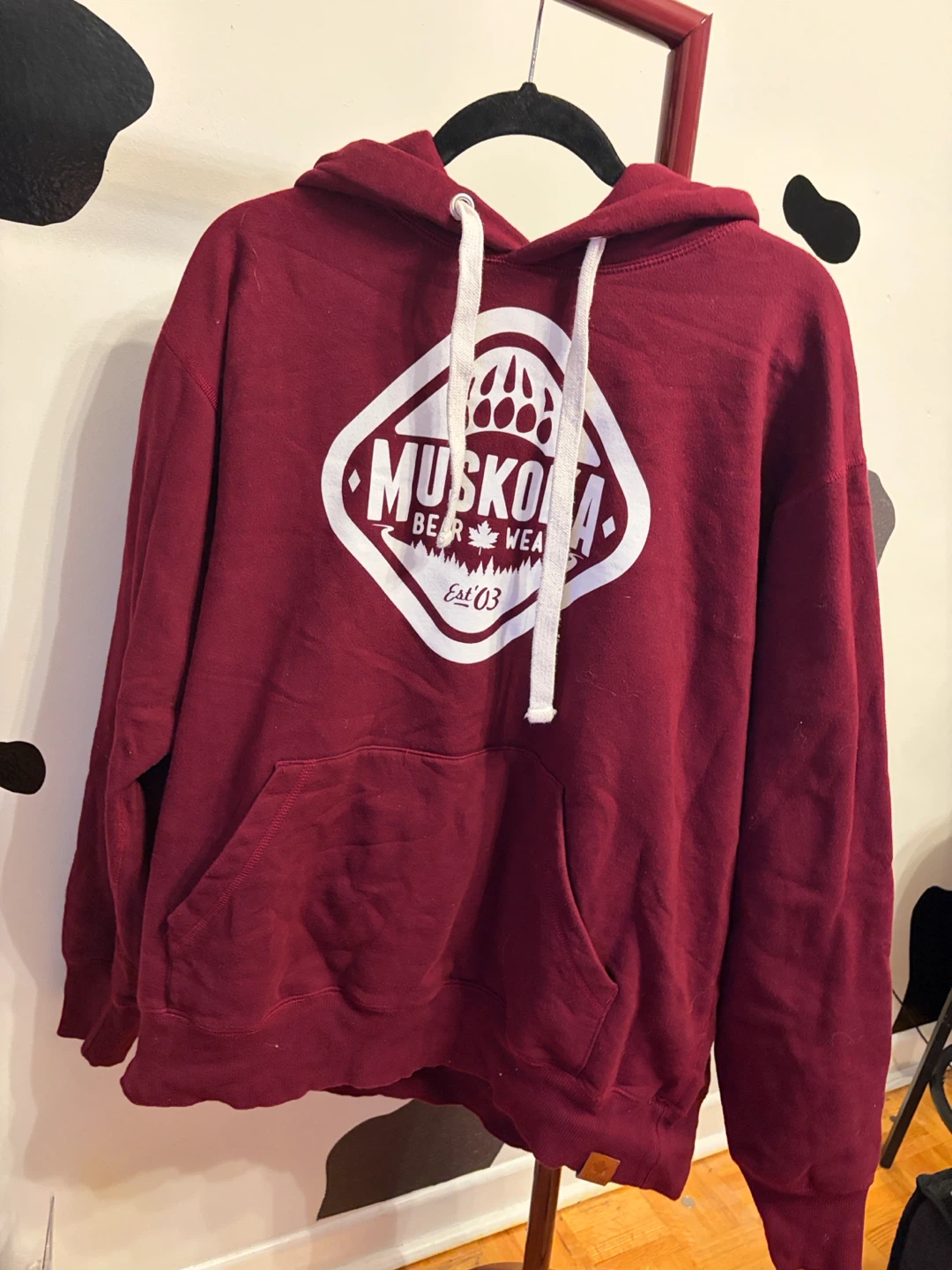 Muskoka Bear Wear Maroon Hoodie