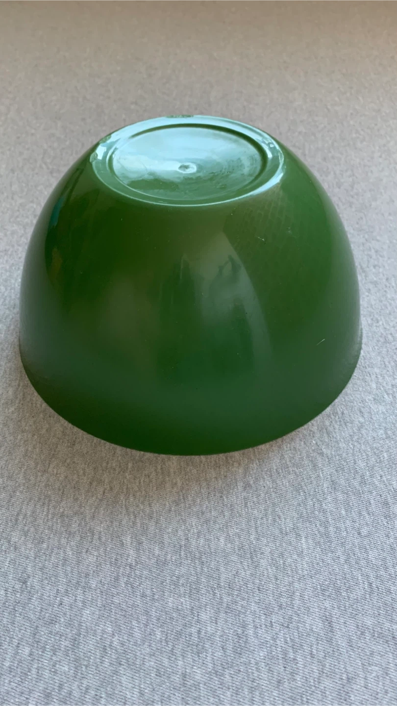 Large Olive Green and White Mixing/Serving Bowl - photo 2