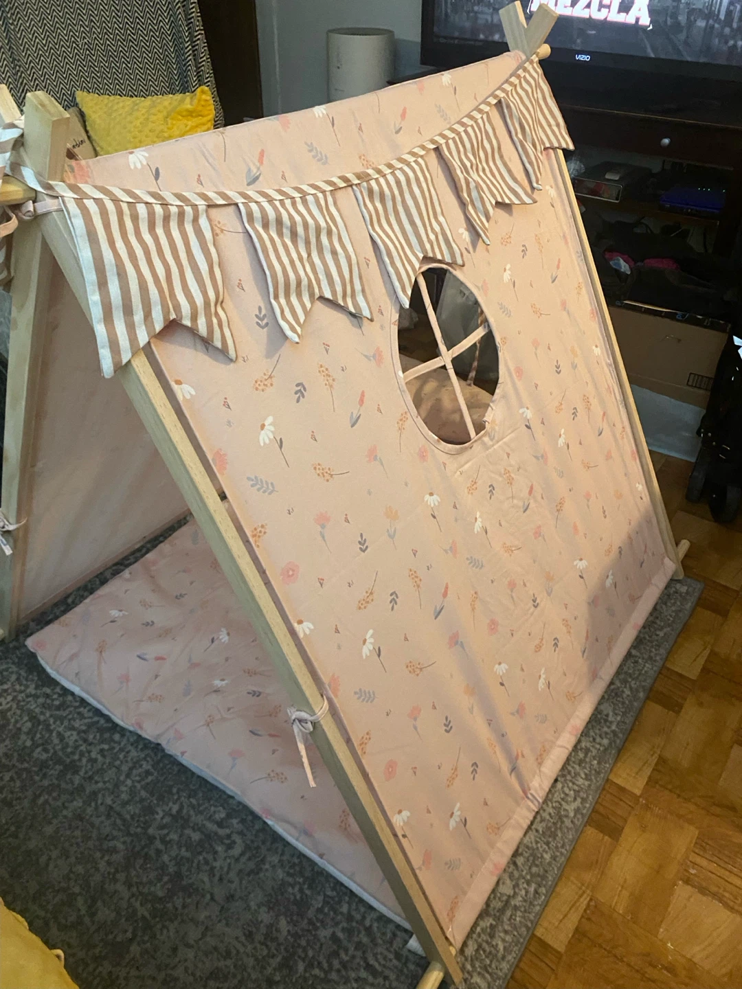 Kids Floral Teepee Play Tent