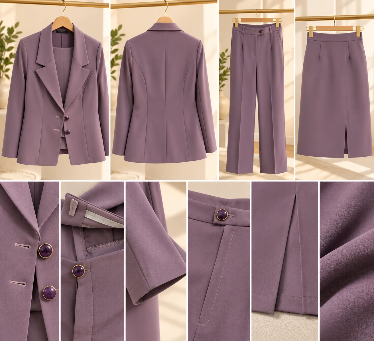 Elegant Handmade 3-Piece Women’s Suit – Size M - photo 3