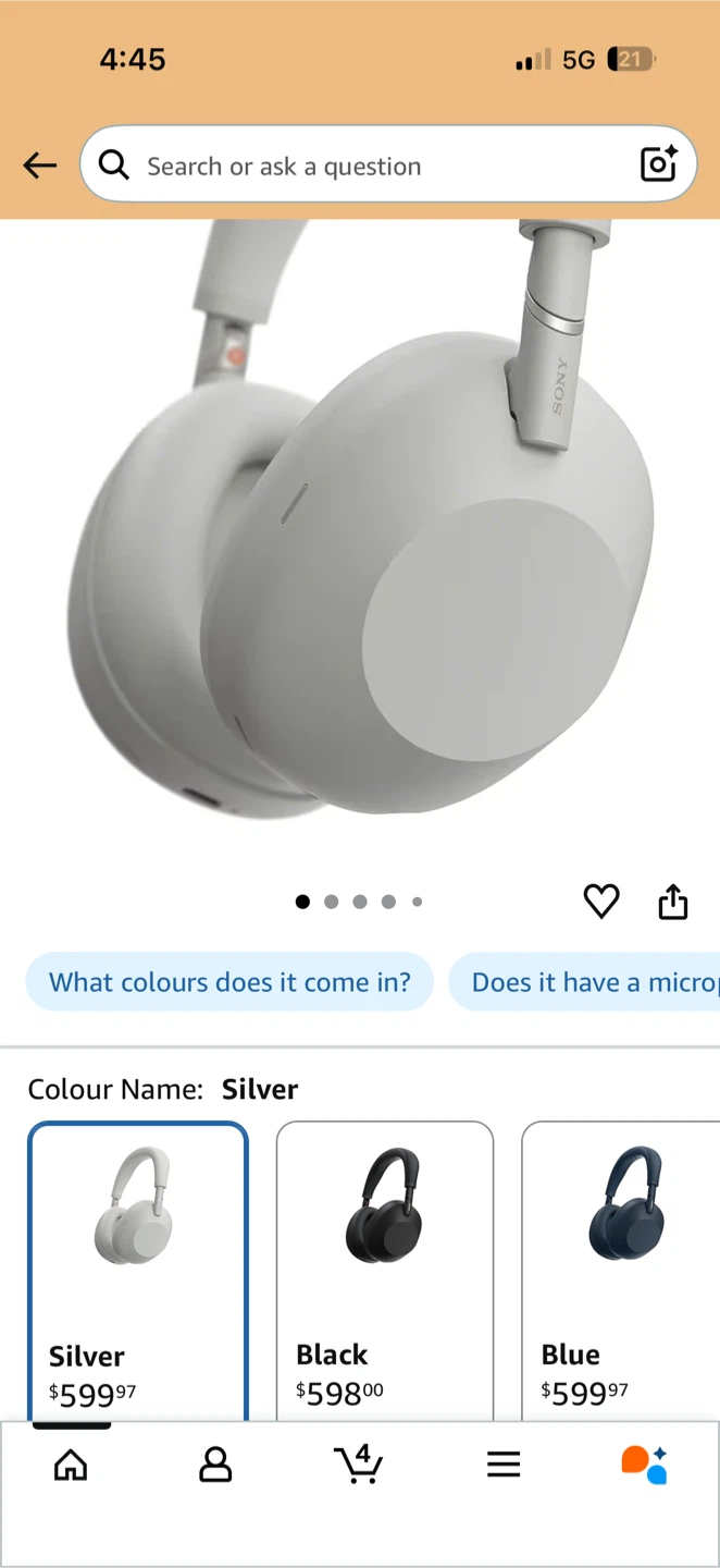 Sony WH-1000XM6 headphones